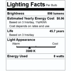HyLite LED Light Bulb (00149) -Light Bulbs Shop 00149 Lighting Facts Labelmd