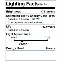 American Lighting LED Under Cabinet Fixture (00550) 7 American Lighting LED Under Cabinet Fixture (00550) -Light Bulbs Shop 00550 Lighting Facts Labelmd