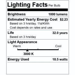Soraa LED Reflector Flood Retrofit (00783) -Light Bulbs Shop 00783 Lighting Facts Labelmd