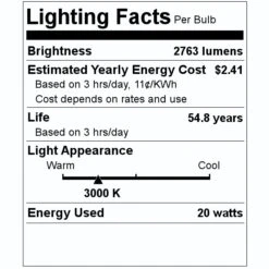 HyLite LED Light Bulb (00951) 11 HyLite LED Light Bulb (00951) -Light Bulbs Shop 00951 Lighting Facts Labelmd