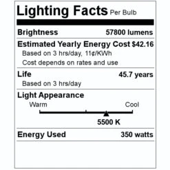 Olympia Lighting LED Retrofit Kit (01250) 9 Olympia Lighting LED Retrofit Kit (01250) -Light Bulbs Shop 01250 Lighting Facts Labelmd