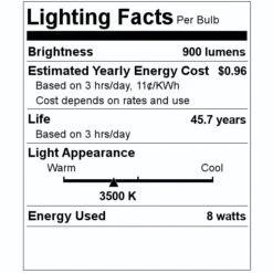 Keystone LED Light Bulb (01271) 7 Keystone LED Light Bulb (01271) -Light Bulbs Shop 01271 Lighting Facts Labelmd