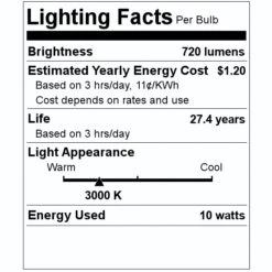 American Lighting LED Area Light (01285) 7 American Lighting LED Area Light (01285) -Light Bulbs Shop 01285 Lighting Facts Labelmd