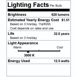 Soraa LED Reflector Flood Retrofit (01395) 7 Soraa LED Reflector Flood Retrofit (01395) -Light Bulbs Shop 01395 Lighting Facts Labelmd