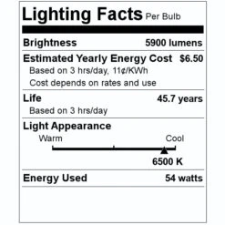 Keystone LED Light Bulb (01465) -Light Bulbs Shop 01465 Lighting Facts Labelmd