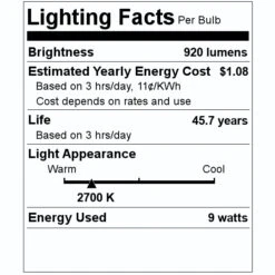 Keystone LED Light Bulb (01626) 7 Keystone LED Light Bulb (01626) -Light Bulbs Shop 01626 Lighting Facts Labelmd