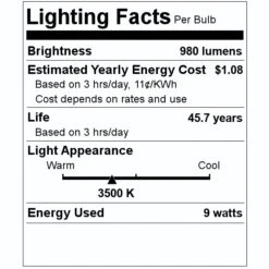Keystone LED Light Bulb (01628) 7 Keystone LED Light Bulb (01628) -Light Bulbs Shop 01628 Lighting Facts Labelmd