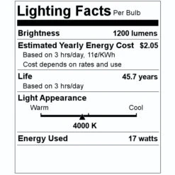 Keystone LED Retrofit Kit/Light Engine (01679) -Light Bulbs Shop 01679 Lighting Facts Labelmd