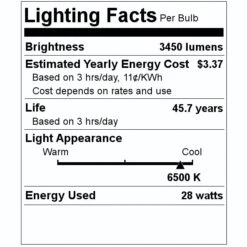 Keystone LED Light Bulb (01741) -Light Bulbs Shop 01741 Lighting Facts Labelmd