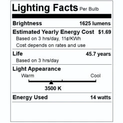 Keystone LED Light Bulb (01866) 7 Keystone LED Light Bulb (01866) -Light Bulbs Shop 01866 Lighting Facts Labelmd