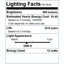 LongStar LED Reflector Flood Retrofit (02172) -Light Bulbs Shop 02172 Lighting Facts Labelmd
