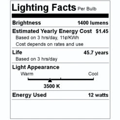 Light Efficient Design LED Light Bulb (02290) 7 Light Efficient Design LED Light Bulb (02290) -Light Bulbs Shop 02290 Lighting Facts Labelmd