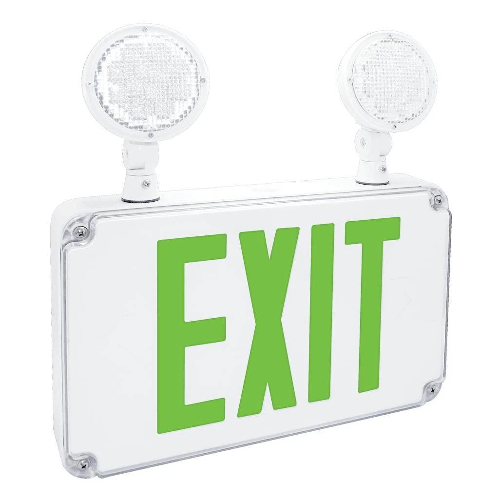 Fulham LED Exit And Emergency Light Combo (040491) 3 Fulham LED Exit And Emergency Light Combo (040491)