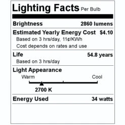 Fulham LED Retrofit Kit (041795) -Light Bulbs Shop 041795 Lighting Facts Labelmd