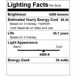 NaturaLED Light Bulb (04517) 5 NaturaLED Light Bulb (04517) -Light Bulbs Shop 04517 Lighting Facts Labelmd