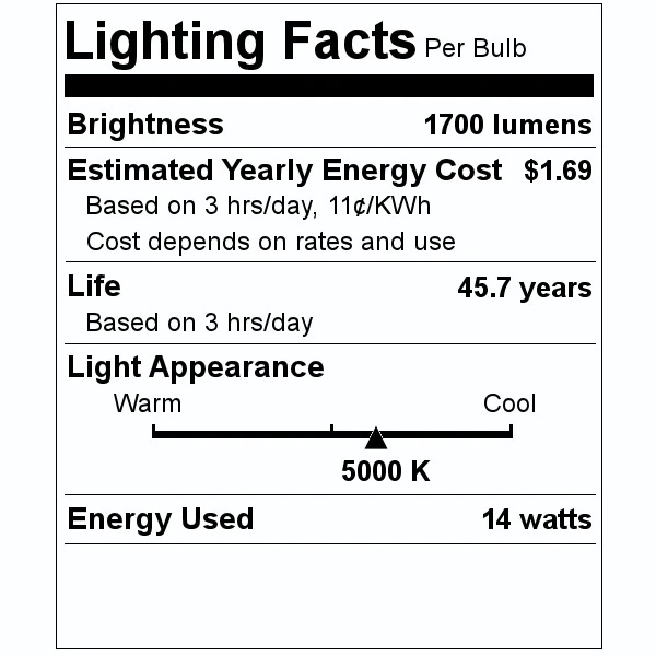 NaturaLED LED Light Bulb (05818) 4 NaturaLED LED Light Bulb (05818) - Image 2