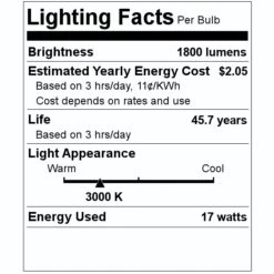 TCP LED Light Bulb (07124) 7 TCP LED Light Bulb (07124) -Light Bulbs Shop 07124 Lighting Facts Labelmd