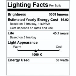 NaturaLED LED Wall Pack (07576) 7 NaturaLED LED Wall Pack (07576) -Light Bulbs Shop 07576 Lighting Facts Labelmd