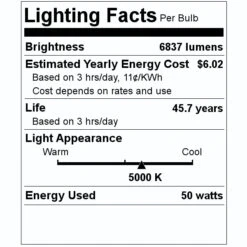 NaturaLED LED Retrofit Kit (07609) 5 NaturaLED LED Retrofit Kit (07609) -Light Bulbs Shop 07609 Lighting Facts Labelmd