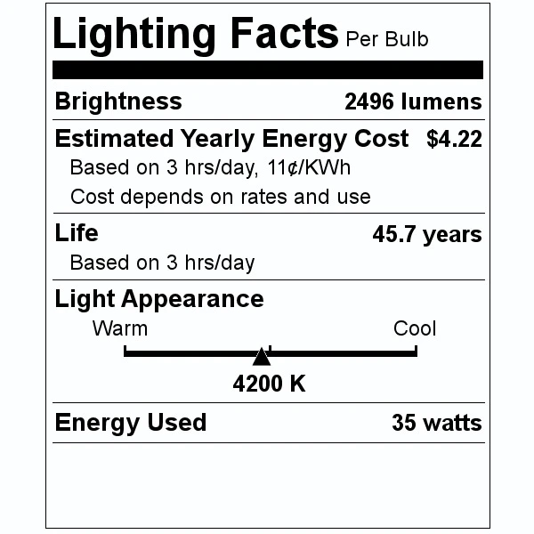 Light Efficient Design LED Light Bulb (08003) 4 Light Efficient Design LED Light Bulb (08003) - Image 2