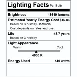 Light Efficient Design Light Bulb (08264) 5 Light Efficient Design Light Bulb (08264) -Light Bulbs Shop 08264 Lighting Facts Labelmd