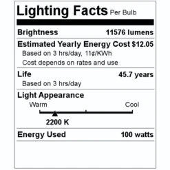 Light Efficient Design LED Light Bulb (08383) 7 Light Efficient Design LED Light Bulb (08383) -Light Bulbs Shop 08383 Lighting Facts Labelmd