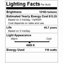 Light Efficient Design LED Light Bulb (08390) 7 Light Efficient Design LED Light Bulb (08390) -Light Bulbs Shop 08390 Lighting Facts Labelmd