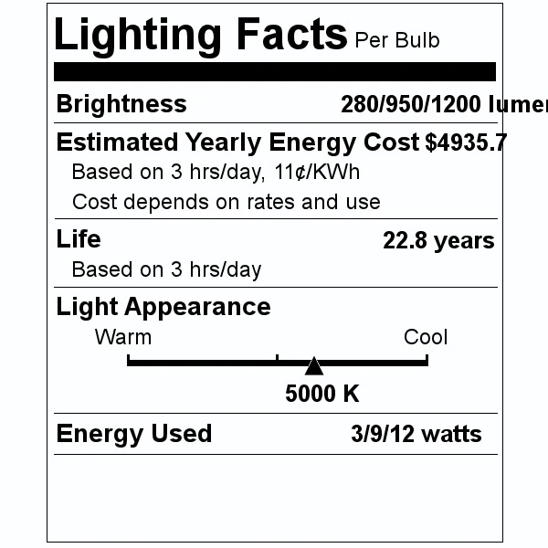 Satco LED Light Bulb (09319) 5 Satco LED Light Bulb (09319) - Image 3