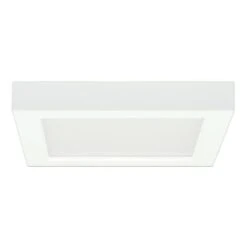 Satco LED Flush Mount Square Ceiling Fixture (09335) -Light Bulbs Shop 09335md