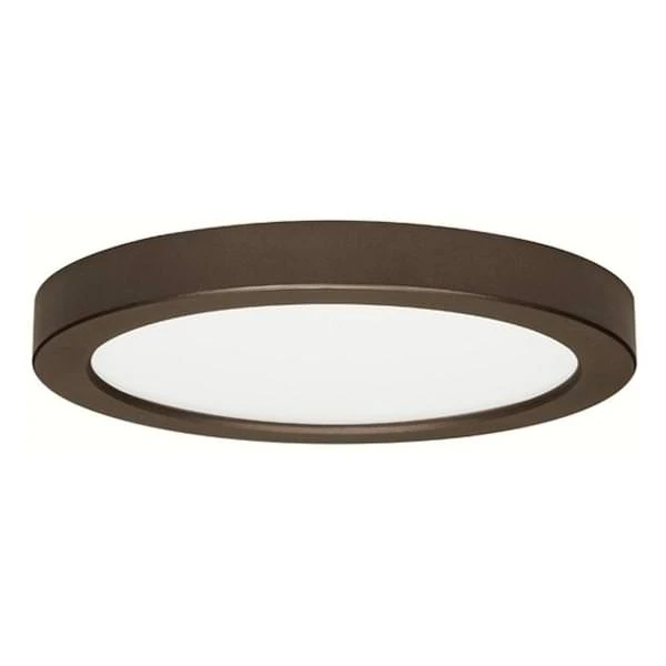 9" - 18.5 Watt - 120 Volt - 2,700K - Warm White - Bronze - Aluminum Housing - Blink - Dimmable| Satco LED Flush Mount Ceiling Fixture 4 9" - 18.5 Watt - 120 Volt - 2,700K - Warm White - Bronze - Aluminum Housing - Blink - Dimmable| Satco LED Flush Mount Ceiling Fixture - Image 2