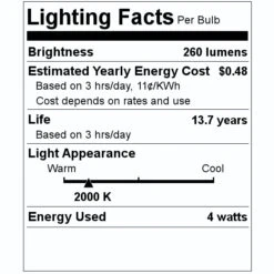 Satco LED Light Bulb (09969) 7 Satco LED Light Bulb (09969) -Light Bulbs Shop 09969 Lighting Facts Labelmd