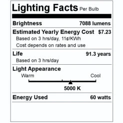 Halco LED Canopy Light (10295) 7 Halco LED Canopy Light (10295) -Light Bulbs Shop 10295 Lighting Facts Labelmd
