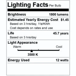 Eiko LED Light Bulb (10437) 7 Eiko LED Light Bulb (10437) -Light Bulbs Shop 10437 Lighting Facts Labelmd