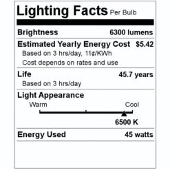 Eiko LED Tube (10906) 7 Eiko LED Tube (10906) -Light Bulbs Shop 10906 Lighting Facts Labelmd
