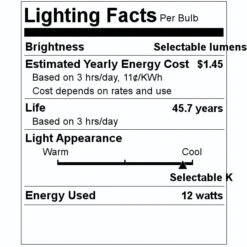 Satco LED Light Bulb (11761) 7 Satco LED Light Bulb (11761) -Light Bulbs Shop 11761 Lighting Facts Labelmd