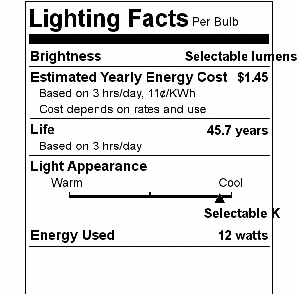 Satco LED Light Bulb (11761) 5 Satco LED Light Bulb (11761) - Image 3