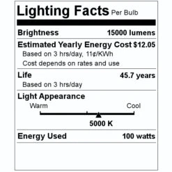 Satco LED Light Bulb (11940) 7 Satco LED Light Bulb (11940) -Light Bulbs Shop 11940 Lighting Facts Labelmd