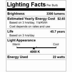 Keystone LED Light Bulb (12125) -Light Bulbs Shop 12125 Lighting Facts Labelmd
