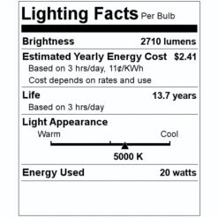 Keystone LED Light Bulb (12281) 7 Keystone LED Light Bulb (12281) -Light Bulbs Shop 12281 Lighting Facts Labelmd
