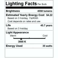 Keystone LED Light Bulb (12291) -Light Bulbs Shop 12291 Lighting Facts Labelmd