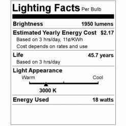 Keystone LED Light Bulb (12294) 7 Keystone LED Light Bulb (12294) -Light Bulbs Shop 12294 Lighting Facts Labelmd