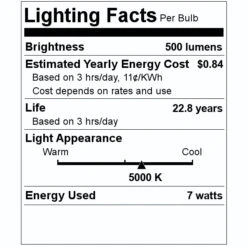 Keystone LED Reflector Flood Retrofit (12614) 7 Keystone LED Reflector Flood Retrofit (12614) -Light Bulbs Shop 12614 Lighting Facts Labelmd