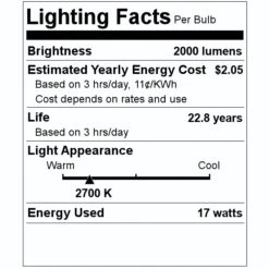 Maxlite LED Light Bulb (12648) -Light Bulbs Shop 12648 Lighting Facts Labelmd