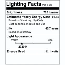 Nicor LED Under Cabinet Fixture (16173) 9 Nicor LED Under Cabinet Fixture (16173) -Light Bulbs Shop 16173 Lighting Facts Labelmd