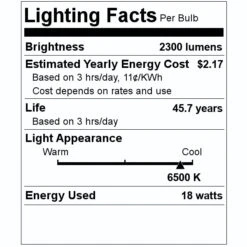 Satco LED Light Bulb (16405) 7 Satco LED Light Bulb (16405) -Light Bulbs Shop 16405 Lighting Facts Labelmd