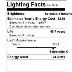 Satco LED Light Bulb (16436) -Light Bulbs Shop 16436 Lighting Facts Labelmd