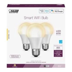 Feit Electric LED Smart Bulb (3 Pack) (17244) -Light Bulbs Shop 17244packmd