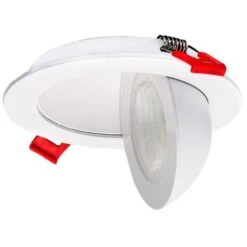 Nicor Recessed LED Gimbal Light Fixture (19580) -Light Bulbs Shop 19580angledmd