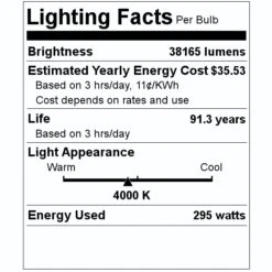Halco LED Area Light (20256) 7 Halco LED Area Light (20256) -Light Bulbs Shop 20256 Lighting Facts Labelmd