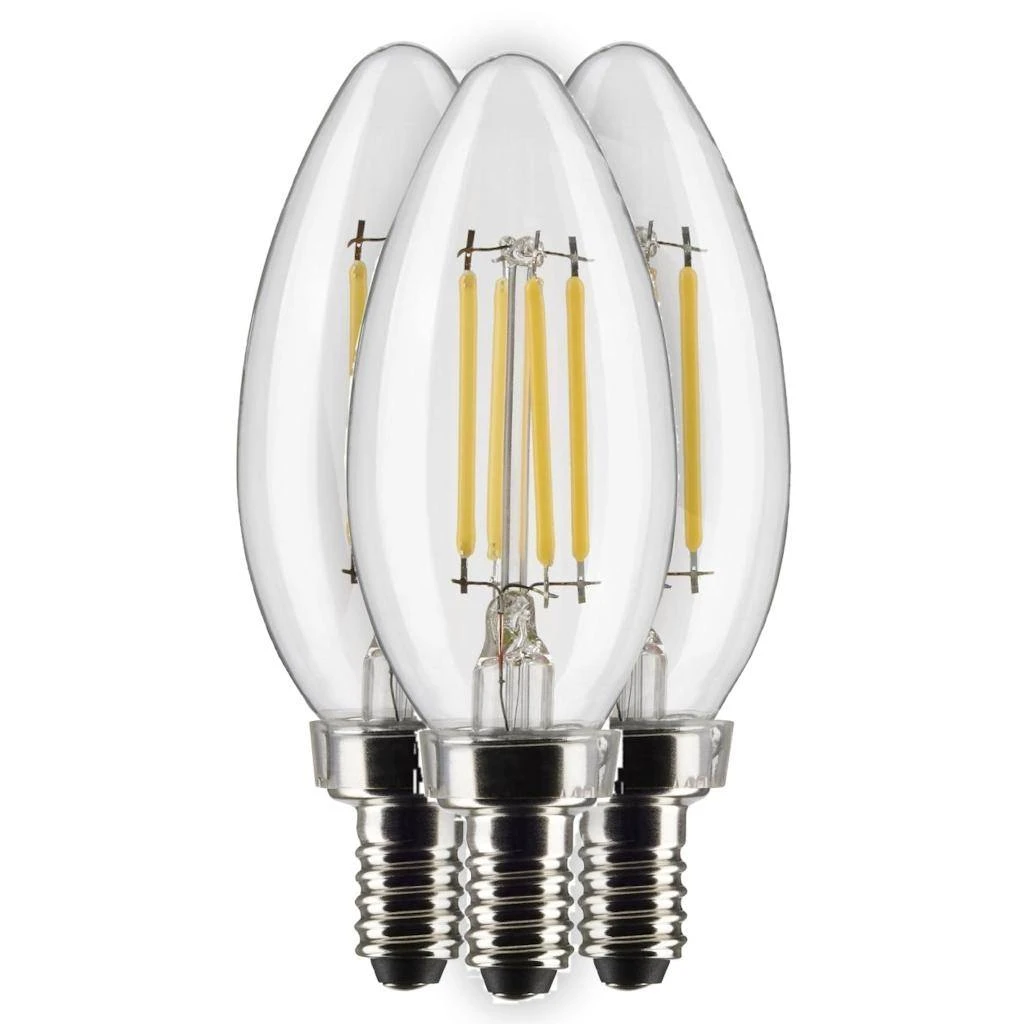 Satco LED Filament Light Bulb (3 Pack) (20673) 3 Satco LED Filament Light Bulb (3 Pack) (20673)